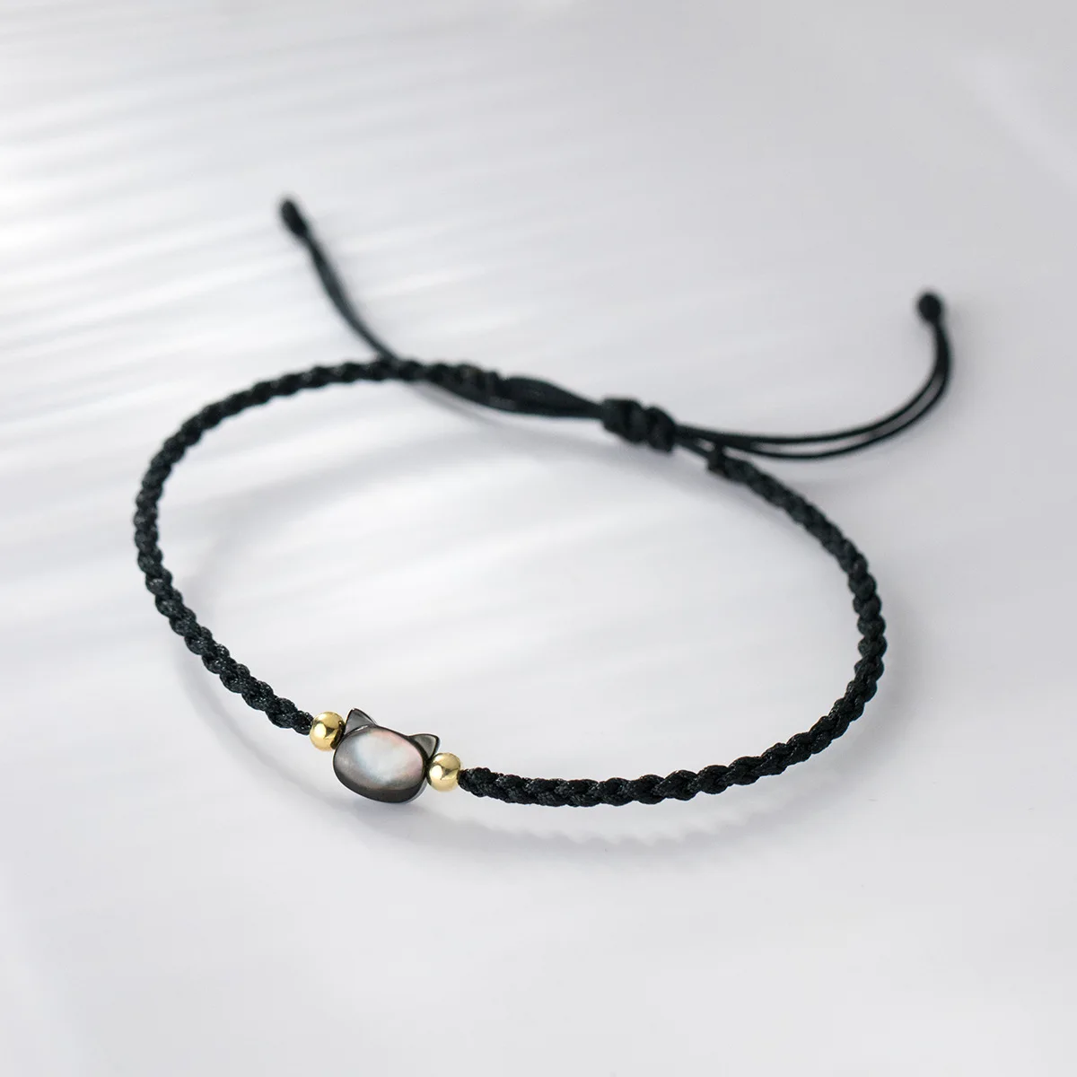 1pc/Lot 925 Sterling Silver Beads With Obsidian Cat Charm Handwoven Bracelets 24cm Flexiable Black Rope Wrist/Ankle Jewelry Gift
1pc/Lot 925 Sterling Silver Beads With Obsidian Cat Charm Handwoven Bracelets 24cm Flexiable Black Rope Wrist/Ankle Jewelry Gift