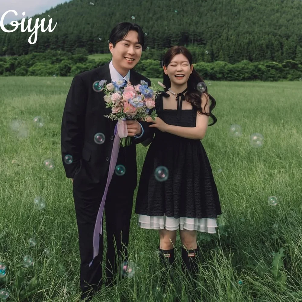 Giyu Simple Mini Short Wedding Dress Spaghetti Strap Bride Dress Square Collar Sleeveless Korea Photoshoot 웨딩드레스 Customsied
Giyu Simple Mini Short Wedding Dress Spaghetti Strap Bride Dress Square Collar Sleeveless Korea Photoshoot 웨딩드레스 Customsied