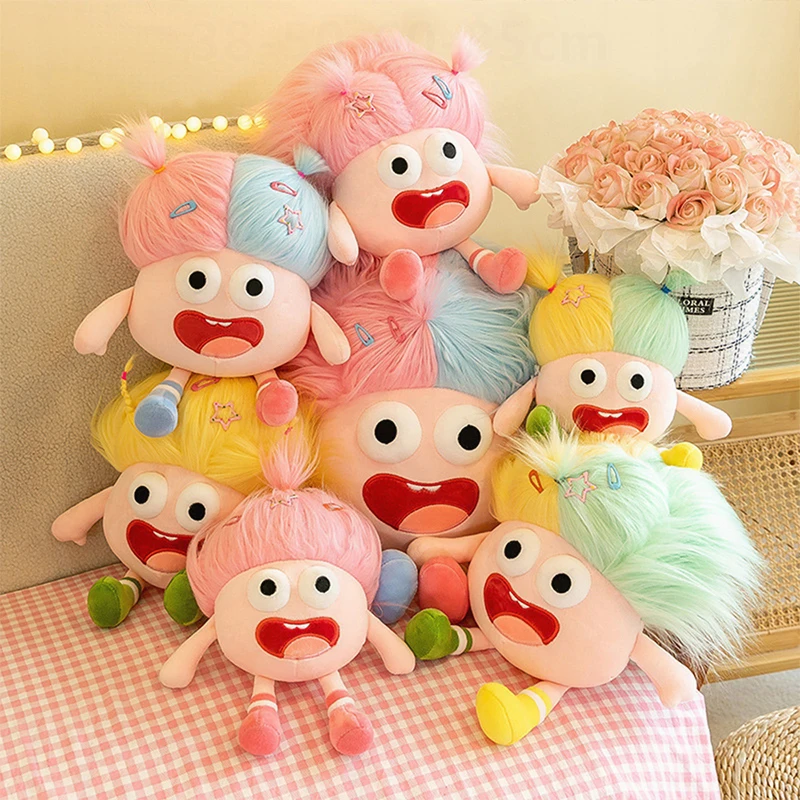 Kawaii плюшевая кукла, милая, уродливая, забавная, с большими глазами, колючие волосы, плетеные глаза, поп-чувствительная игрушка для детей, подарок на день рождения, Рождество
Kawaii плюшевая кукла, милая, уродливая, забавная, с большими глазами, колючие волосы, плетеные глаза, поп-чувствительная игрушка для детей, подарок на день рождения, Рождество