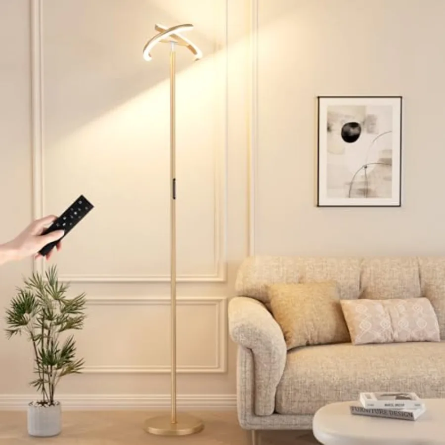 Floor Lamps for Living Room, 40W/2400LM LED Floor Lamp with Touch and Remote Control, 70" Tall Standing Lamp Stepless Dimmable,
Floor Lamps for Living Room, 40W/2400LM LED Floor Lamp with Touch and Remote Control, 70" Tall Standing Lamp Stepless Dimmable,
