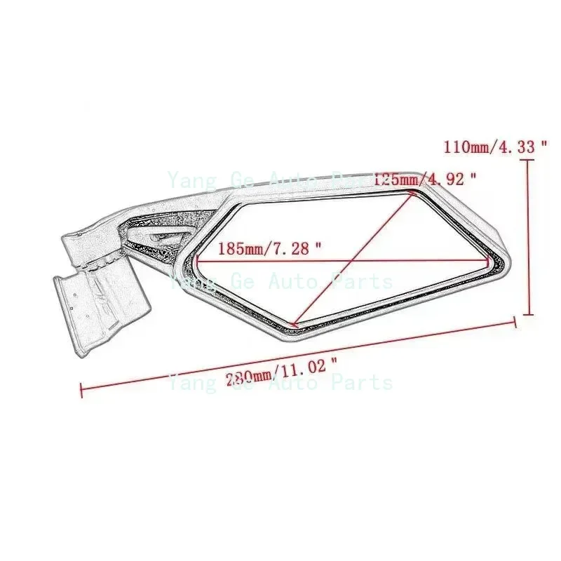 2PCS UTV ATV Side Rear View Mirror Set Fit CAN-AM BRP Maverick X3 4X4 Racing Rearview Mirrors
2PCS UTV ATV Side Rear View Mirror Set Fit CAN-AM BRP Maverick X3 4X4 Racing Rearview Mirrors