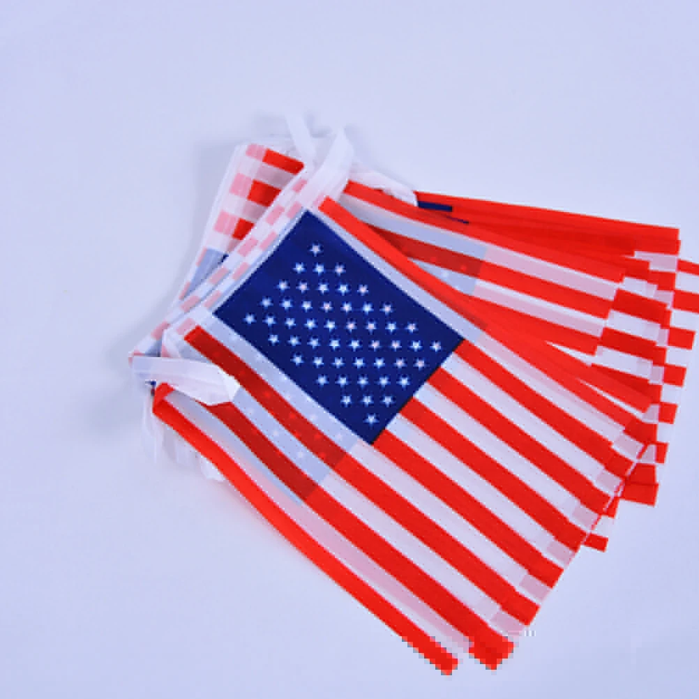 7M USA Flag Banner Polyester Patriotic Decor 4th July Party Streamers Independence Day Garland Sturdy String
7M USA Flag Banner Polyester Patriotic Decor 4th July Party Streamers Independence Day Garland Sturdy String