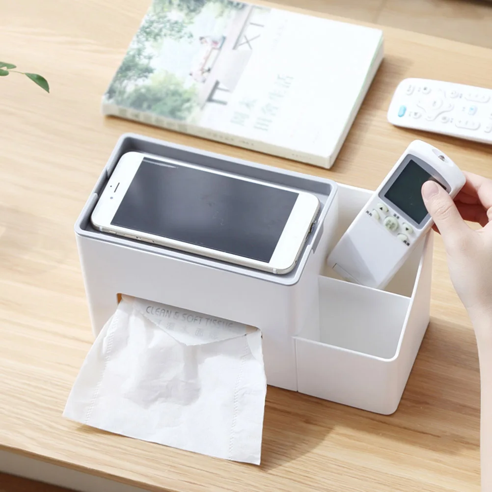 Tissue Storage Bin Plastic Box Desktop Organizer Multifunction Tissues Cube Boxes Grey
Tissue Storage Bin Plastic Box Desktop Organizer Multifunction Tissues Cube Boxes Grey