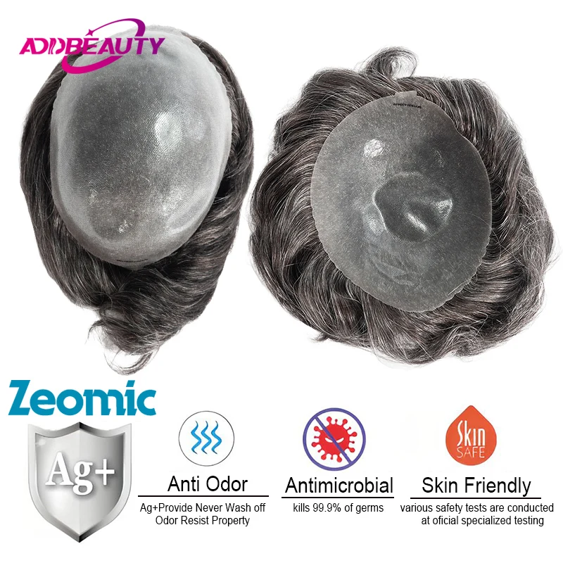 Thin Skin Men Toupee Protected By Zeomic Full PU 0.1-0.12cm Human Hair Wig Real Human Hair System Vloop Men Capillary Prosthesis
Thin Skin Men Toupee Protected By Zeomic Full PU 0.1-0.12cm Human Hair Wig Real Human Hair System Vloop Men Capillary Prosthesis