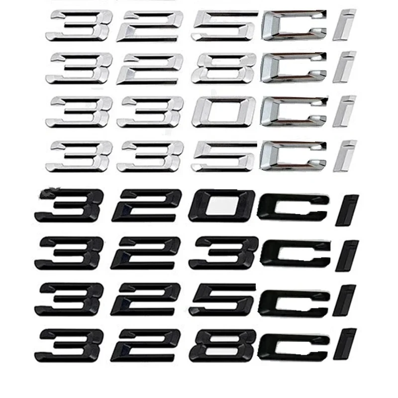 Chrome Black Car Badge Nameplate Styling Trunk Letter Emblem Logo Sticker For 3series E46 325ci 328ci 330ci 335ci 645ci 840ci
Chrome Black Car Badge Nameplate Styling Trunk Letter Emblem Logo Sticker For 3series E46 325ci 328ci 330ci 335ci 645ci 840ci