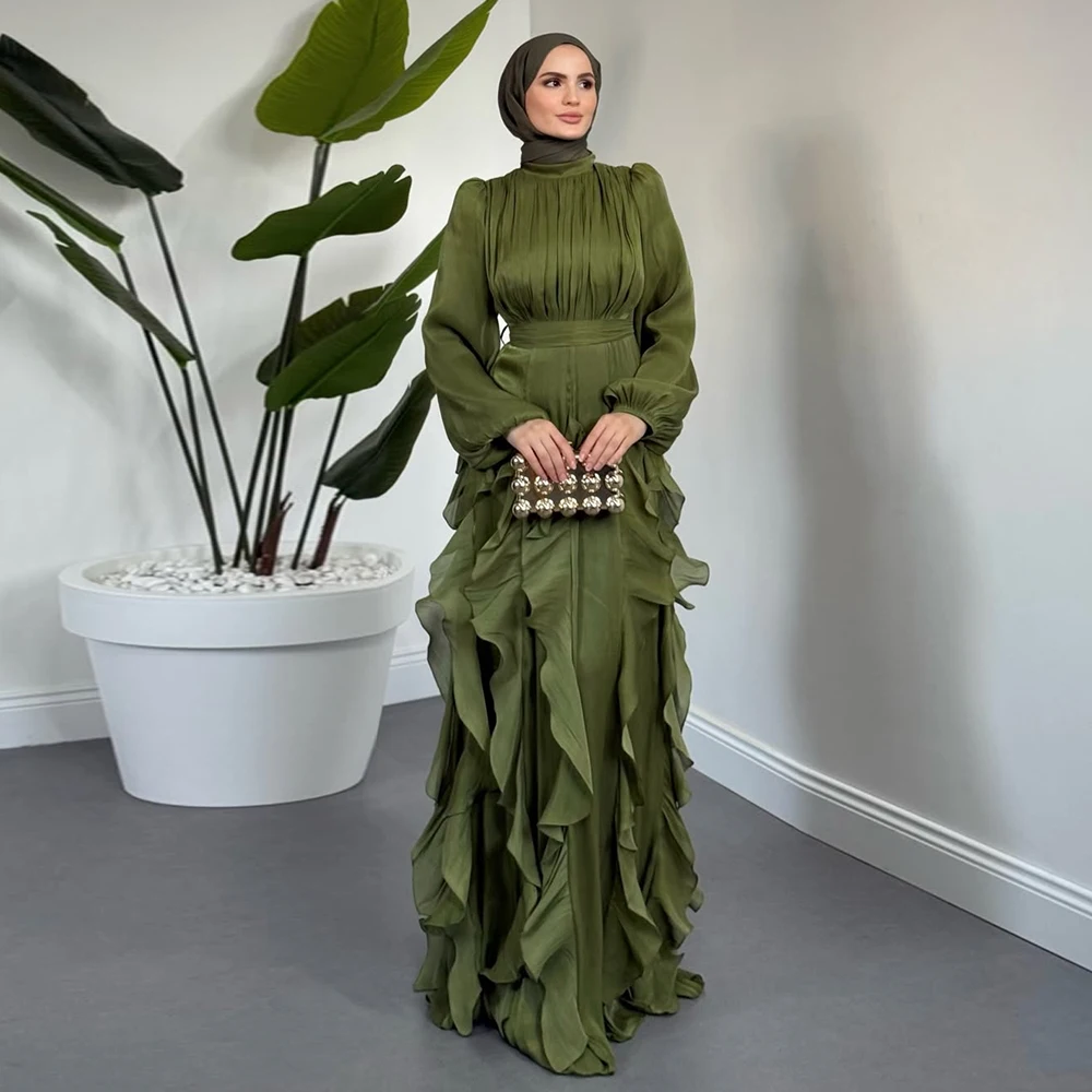 Индивидуальные вечерние платья оливкового цвета для мусульманок на свадьбу в Саудовской Аравии, плиссированные, элегантные, роскошные, для вечеринок, выпускные платья 2026 года
Индивидуальные вечерние платья оливкового цвета для мусульманок на свадьбу в Саудовской Аравии, плиссированные, элегантные, роскошные, для вечеринок, выпускные платья 2026 года