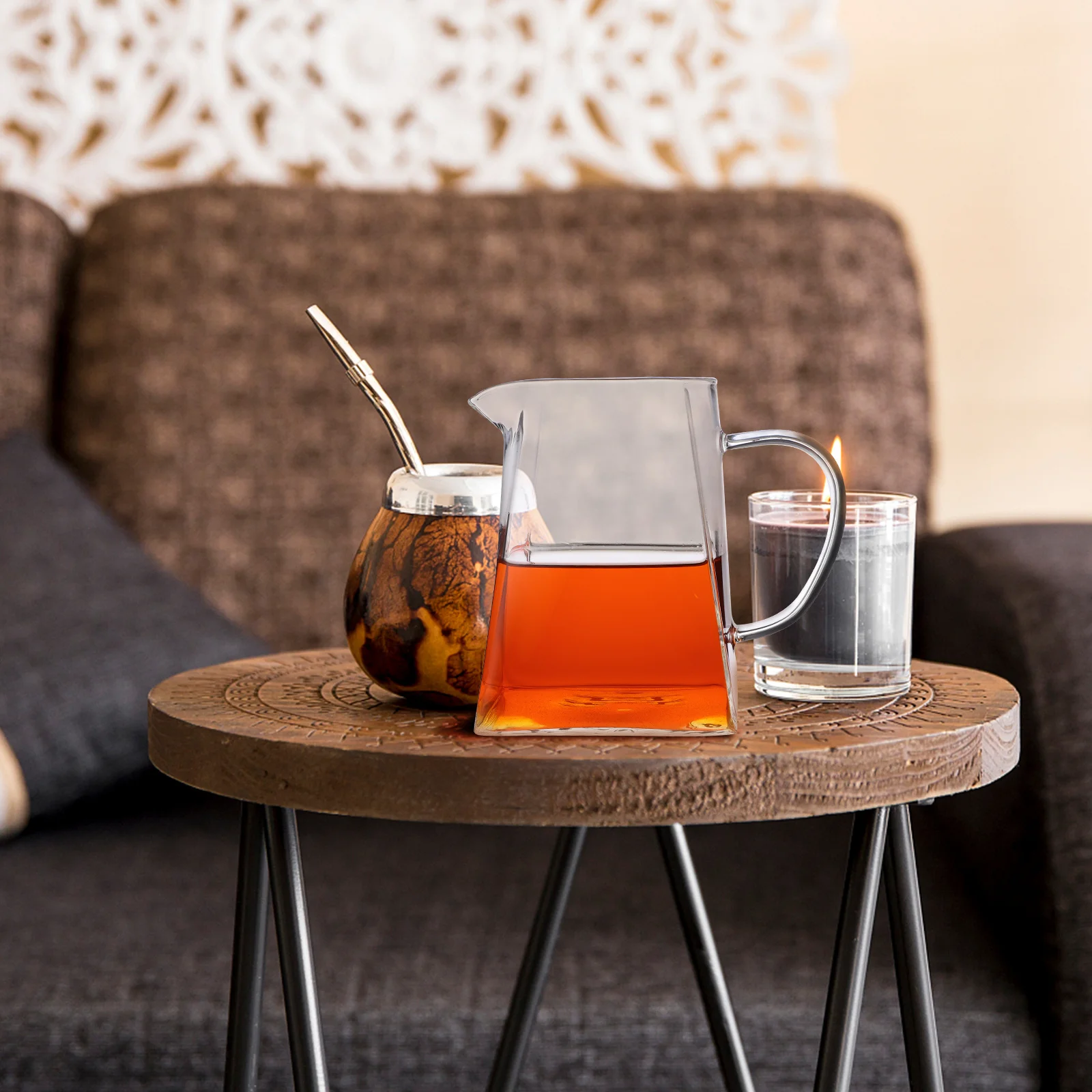 Transparent Glass Teapot Square Base Large Capacity Tea Server for Home Office Elegant Clear Teapot for Multiple Users
Transparent Glass Teapot Square Base Large Capacity Tea Server for Home Office Elegant Clear Teapot for Multiple Users