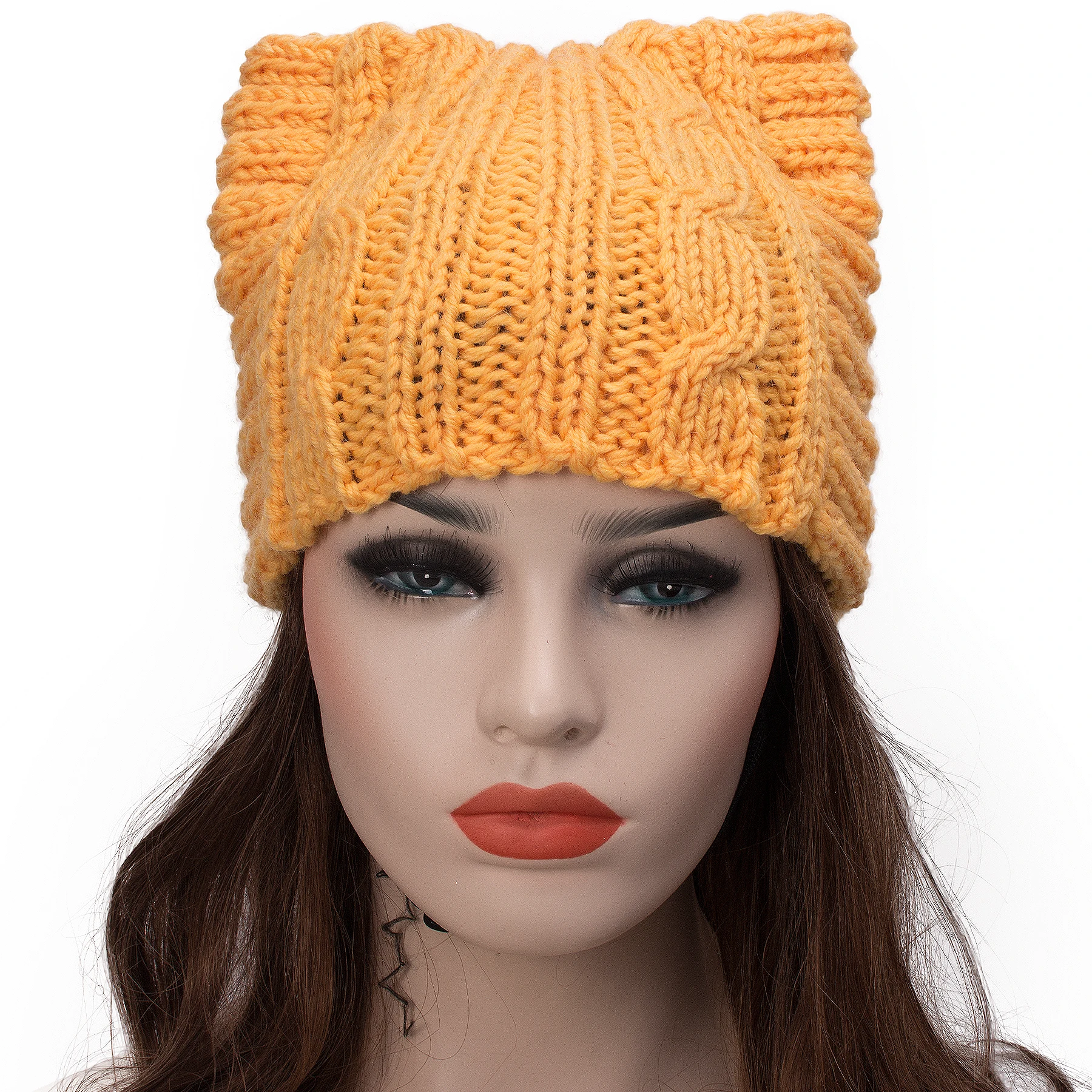 Handknit Beanie Cute Cat Ear Meow Kitty 90% Wool Winter Scarf For Women Beret Hat A004
Handknit Beanie Cute Cat Ear Meow Kitty 90% Wool Winter Scarf For Women Beret Hat A004