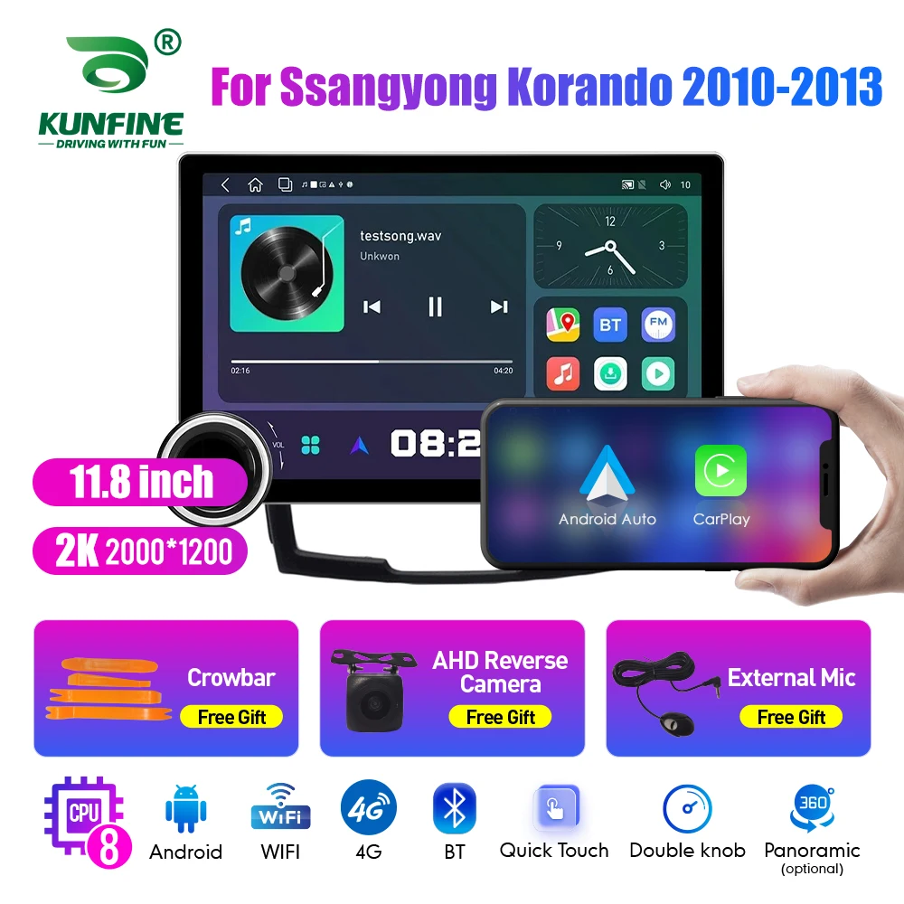 11.8 Inch 2K Double Knobs 2 Din Car Radio For Honda Korando 2010-2013 Car Radio DVD Multimedia Video Player Android Auto Carplay
11.8 Inch 2K Double Knobs 2 Din Car Radio For Honda Korando 2010-2013 Car Radio DVD Multimedia Video Player Android Auto Carplay