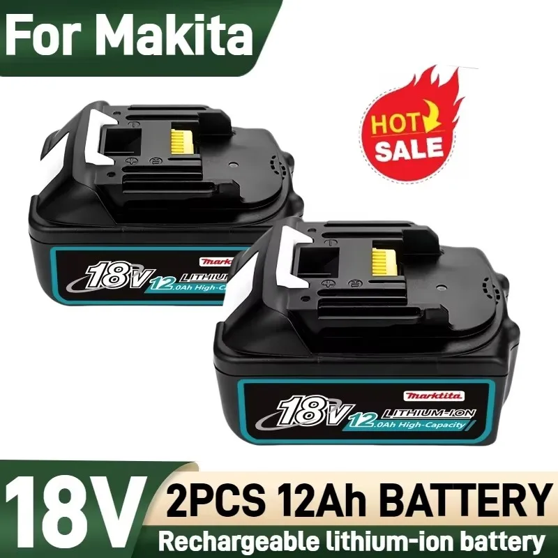 100%for Makita 18V 12.0Ah rechargeable battery, suitable for Makita BL1840 BL1830 BL1850 BL1860original power tool battery
100%for Makita 18V 12.0Ah rechargeable battery, suitable for Makita BL1840 BL1830 BL1850 BL1860original power tool battery
