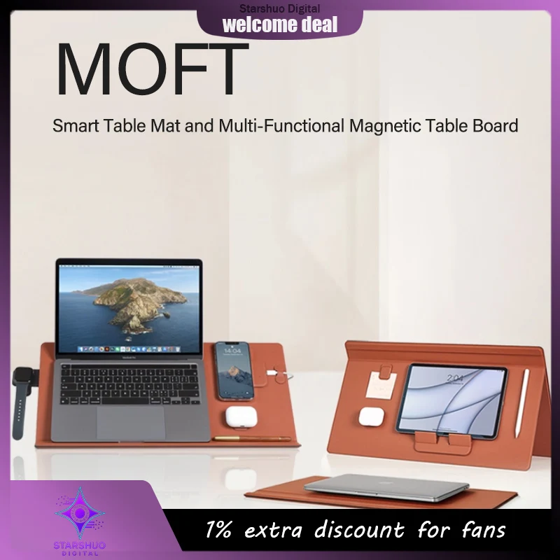 MOFT Smart Mat Smart Table Mat and Multi-Functional Magnetic Table Board Height-Adjustable Laptop Stand for Office Workbench
MOFT Smart Mat Smart Table Mat and Multi-Functional Magnetic Table Board Height-Adjustable Laptop Stand for Office Workbench