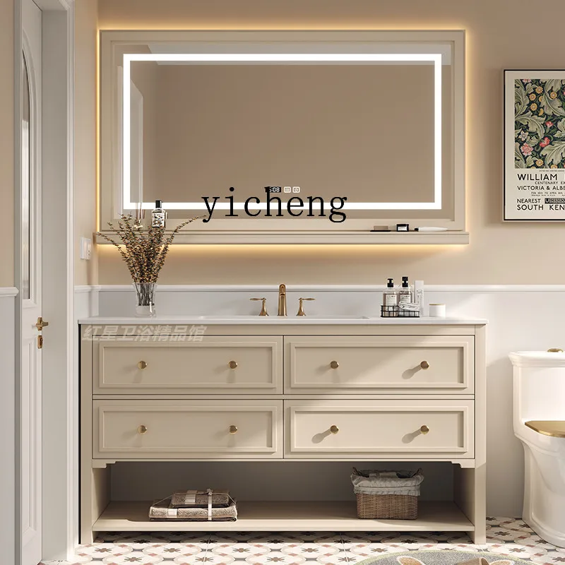 solid wood floor-to-ceiling bathroom cabinet combination rock slab double washbasin wash basin bath cabinet
solid wood floor-to-ceiling bathroom cabinet combination rock slab double washbasin wash basin bath cabinet