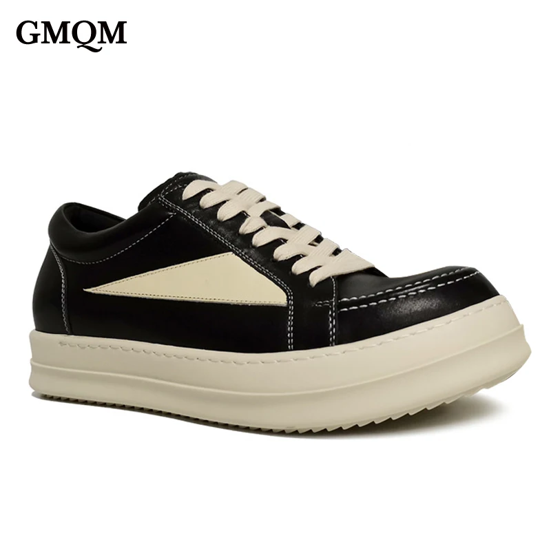 GMQM Spring Genuine Leather Flats Fashion Women's Men Casual Sneakers Vulcanized Shoes Walking Sports Running Shoes Big Size 47
GMQM Spring Genuine Leather Flats Fashion Women's Men Casual Sneakers Vulcanized Shoes Walking Sports Running Shoes Big Size 47