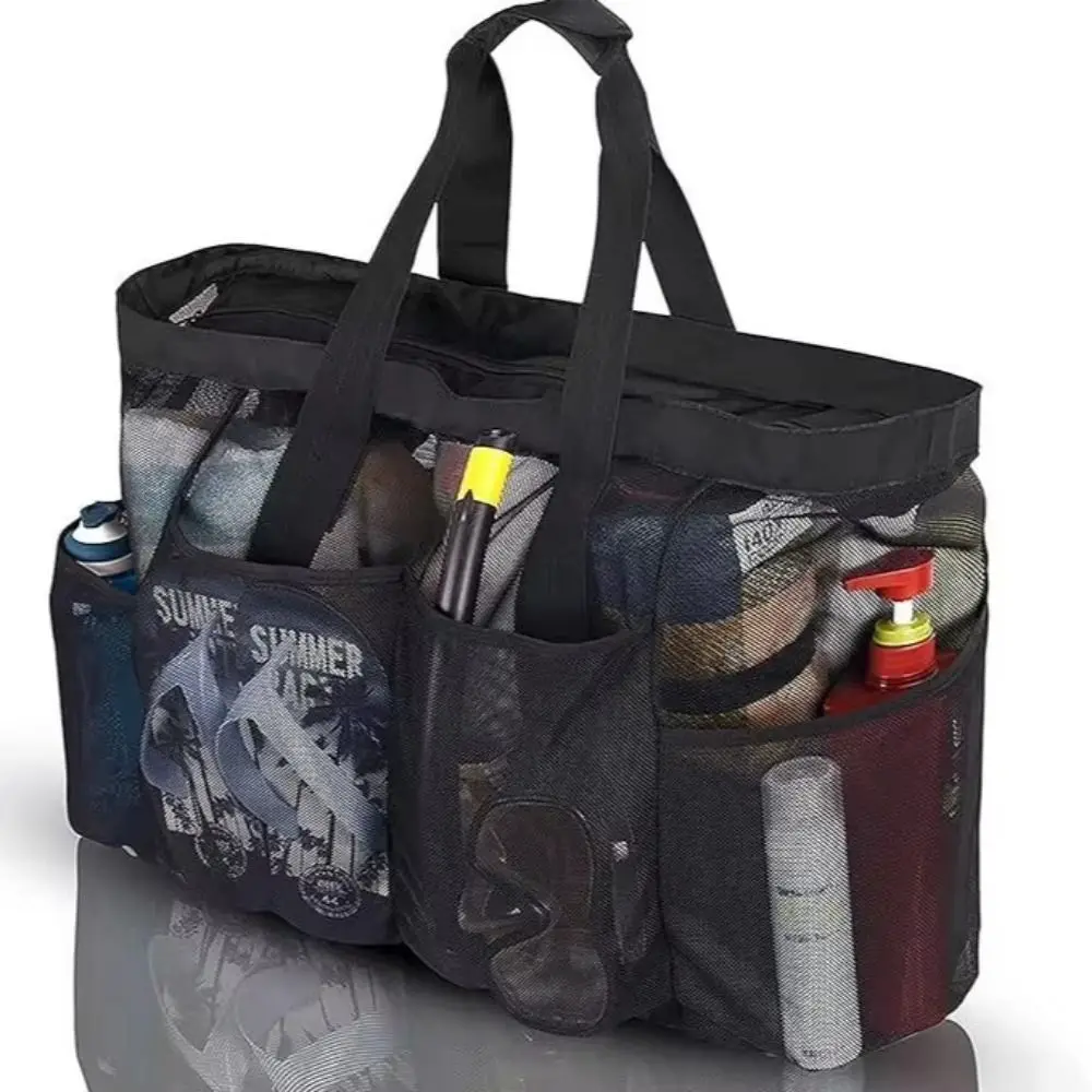 Large-Capacity Mesh Beach Handbag Drawstring Snaps Travel Wash Tote Bag Quick Dry with Handle Portable Bath Storage Bag Cosmetic
Large-Capacity Mesh Beach Handbag Drawstring Snaps Travel Wash Tote Bag Quick Dry with Handle Portable Bath Storage Bag Cosmetic