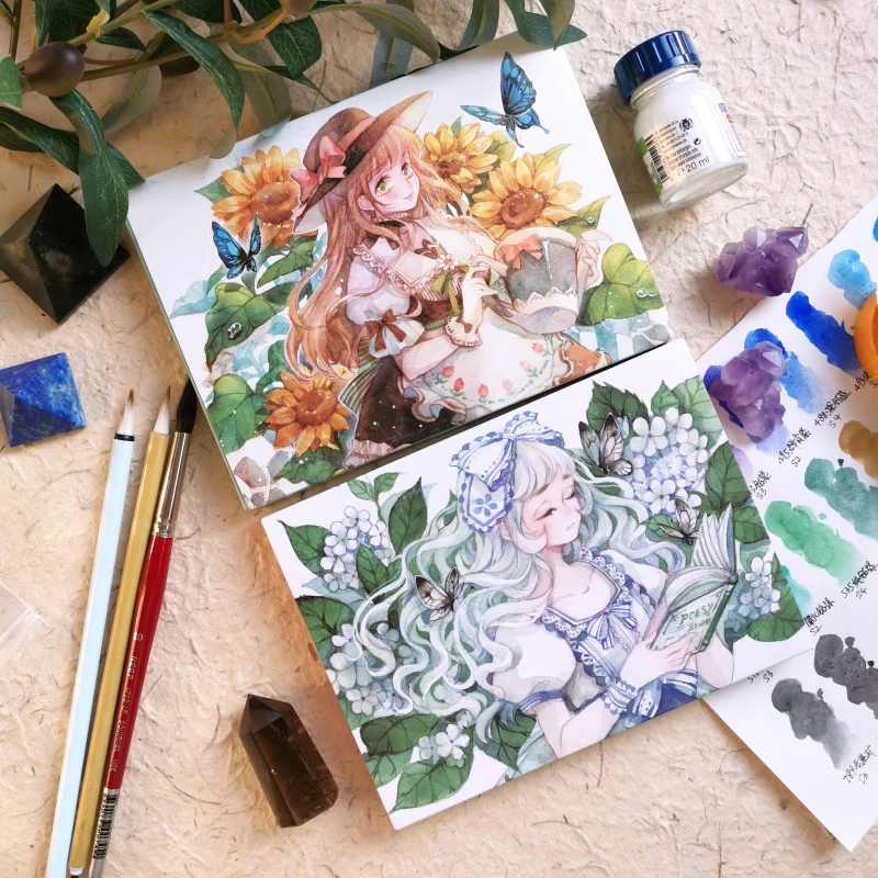 300g Watercolor Paper Cotton Book Drawing for Oil Stick Colored Pencil Postcard Gouache Painting Watercolor Sketchbook
300g Watercolor Paper Cotton Book Drawing for Oil Stick Colored Pencil Postcard Gouache Painting Watercolor Sketchbook