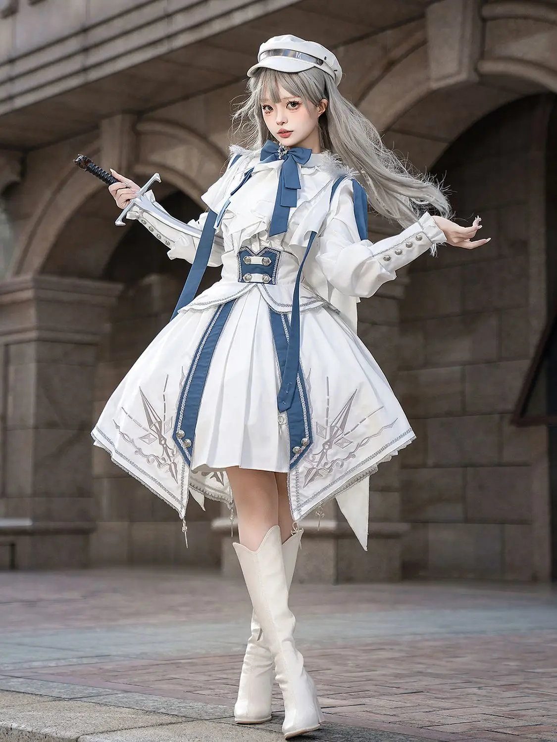 New original Starlight Knight outfit feature sweet and cool Lolita dress a punk-style shirt skirt and military-style uniform set
New original Starlight Knight outfit feature sweet and cool Lolita dress a punk-style shirt skirt and military-style uniform set