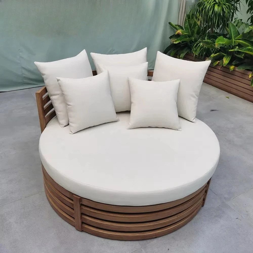 Modern Outdoor Furniture Wooden Frame Daybed Outdoor Lounge Patio Wood Sunbed Garden Hotel Daybed Swimming Bed With Canopy
Modern Outdoor Furniture Wooden Frame Daybed Outdoor Lounge Patio Wood Sunbed Garden Hotel Daybed Swimming Bed With Canopy