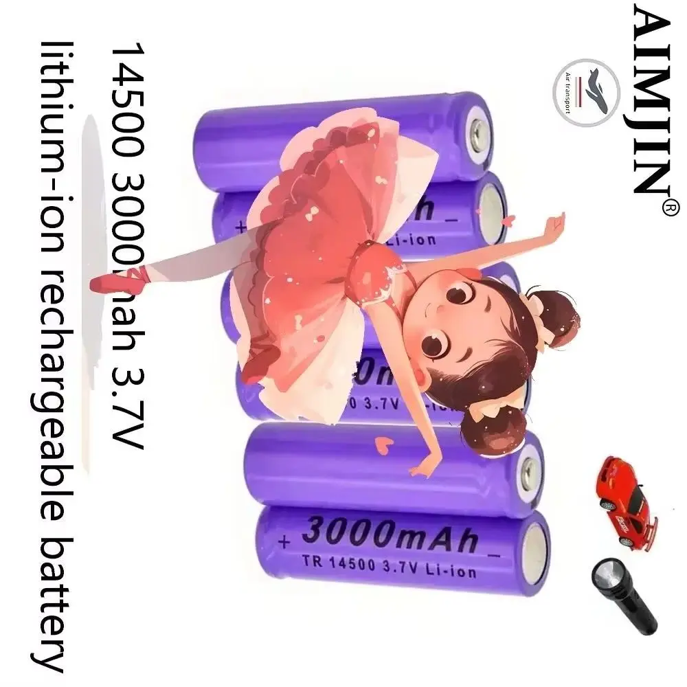 14500 lithium battery rechargeable battery flashlight battery LED flashlight toy 3.7V 3000mAh battery
14500 lithium battery rechargeable battery flashlight battery LED flashlight toy 3.7V 3000mAh battery