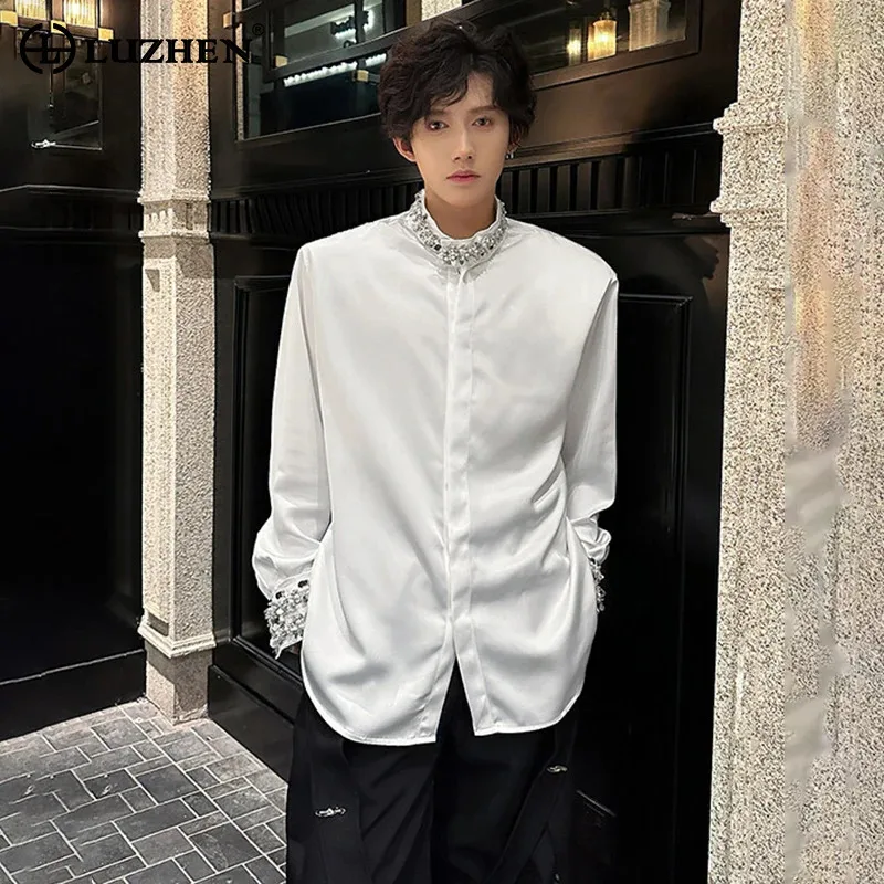LUZHEN Pearl Sequin Decorate Patchwork Luxury Elegant Temperament Long Sleeve Shirts Men's 2025 New Trendy Social Clothes JY1939
LUZHEN Pearl Sequin Decorate Patchwork Luxury Elegant Temperament Long Sleeve Shirts Men's 2025 New Trendy Social Clothes JY1939