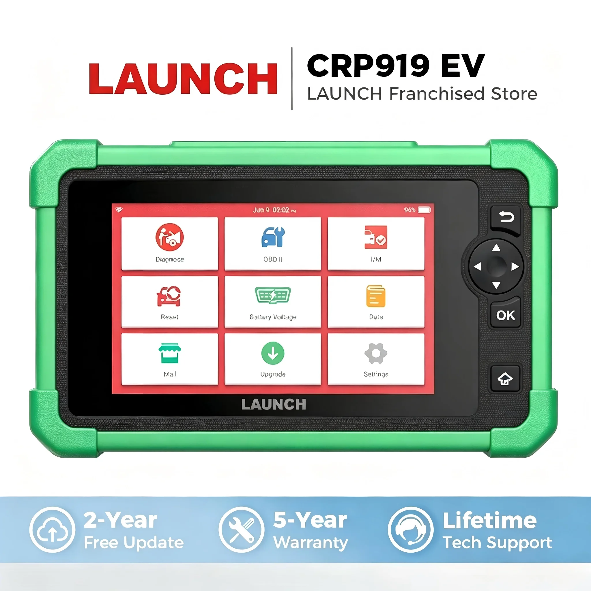 Launch CRP919 EV Diagnostic Tool New Energy Scanner Electric Car Automotive Sanner Auto Diagnosis CANFD DOIP 2 Years Free Update
Launch CRP919 EV Diagnostic Tool New Energy Scanner Electric Car Automotive Sanner Auto Diagnosis CANFD DOIP 2 Years Free Update