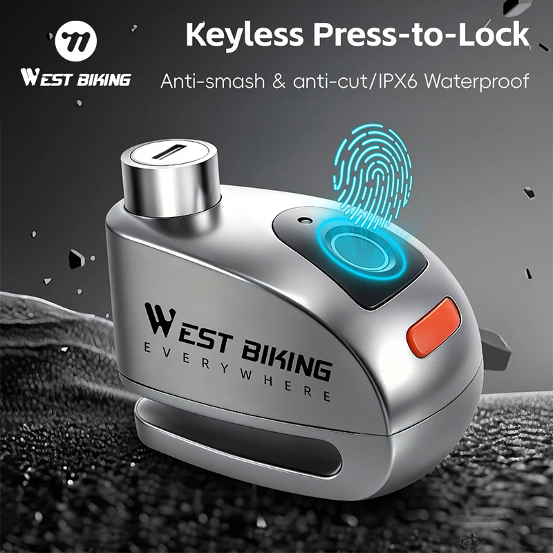 WEST BIKING Waterproof Lock Bike Alarm Lock Scooter Disc Locks Warning Security Anti Theft Bicycle Para Moto Alarma Moto
WEST BIKING Waterproof Lock Bike Alarm Lock Scooter Disc Locks Warning Security Anti Theft Bicycle Para Moto Alarma Moto
