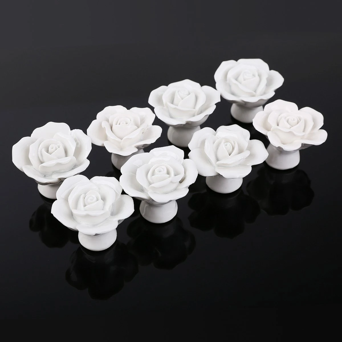 8 Pcs Knurled Ceramic Handle Door Handles Rose Drawer Knobs Cartoon Cabinet Pull Kitchen
8 Pcs Knurled Ceramic Handle Door Handles Rose Drawer Knobs Cartoon Cabinet Pull Kitchen