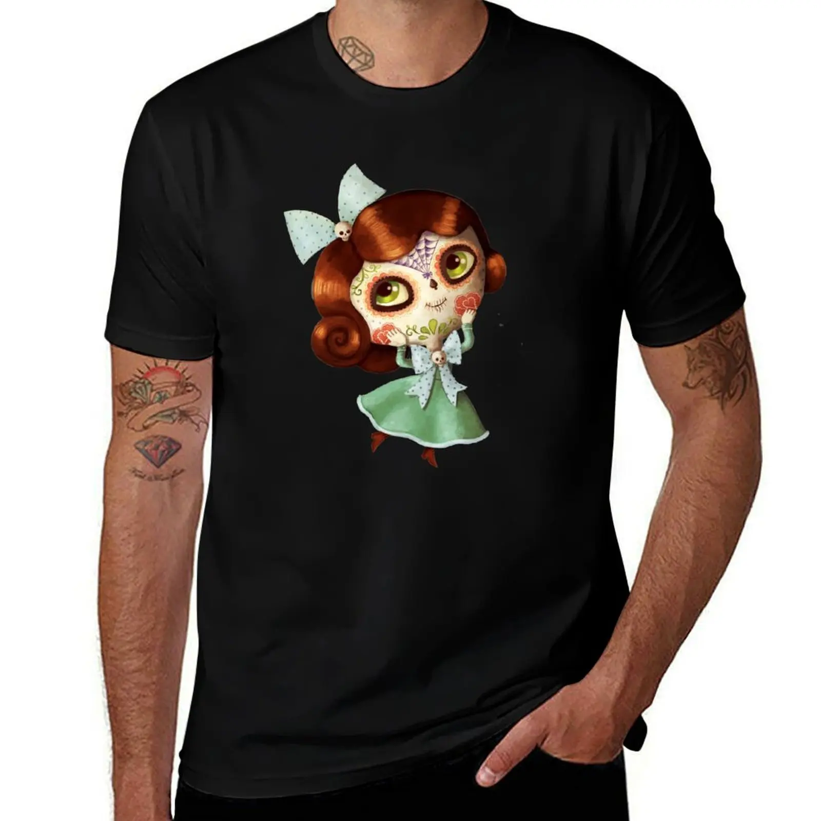 The Day of The Dead Vintage Doll T-Shirt t shirts for man graphic tees funny t shirts man man t shirt cotton T-shirt
The Day of The Dead Vintage Doll T-Shirt t shirts for man graphic tees funny t shirts man man t shirt cotton T-shirt