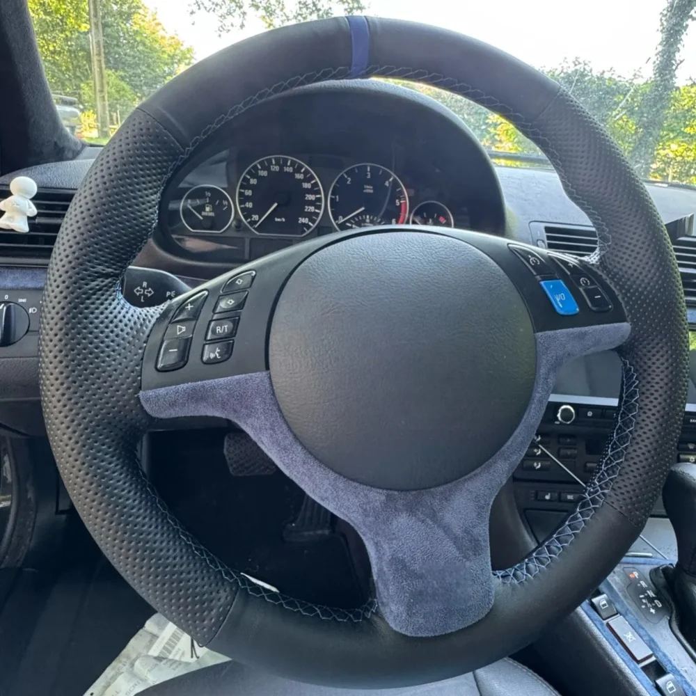 Car Steering Wheel Cover For BMW M Sport E46 330i 330Ci E39 540i 525i 530i M3 M5 Microfiber Leather Steering Wrap Braid Cover
Car Steering Wheel Cover For BMW M Sport E46 330i 330Ci E39 540i 525i 530i M3 M5 Microfiber Leather Steering Wrap Braid Cover