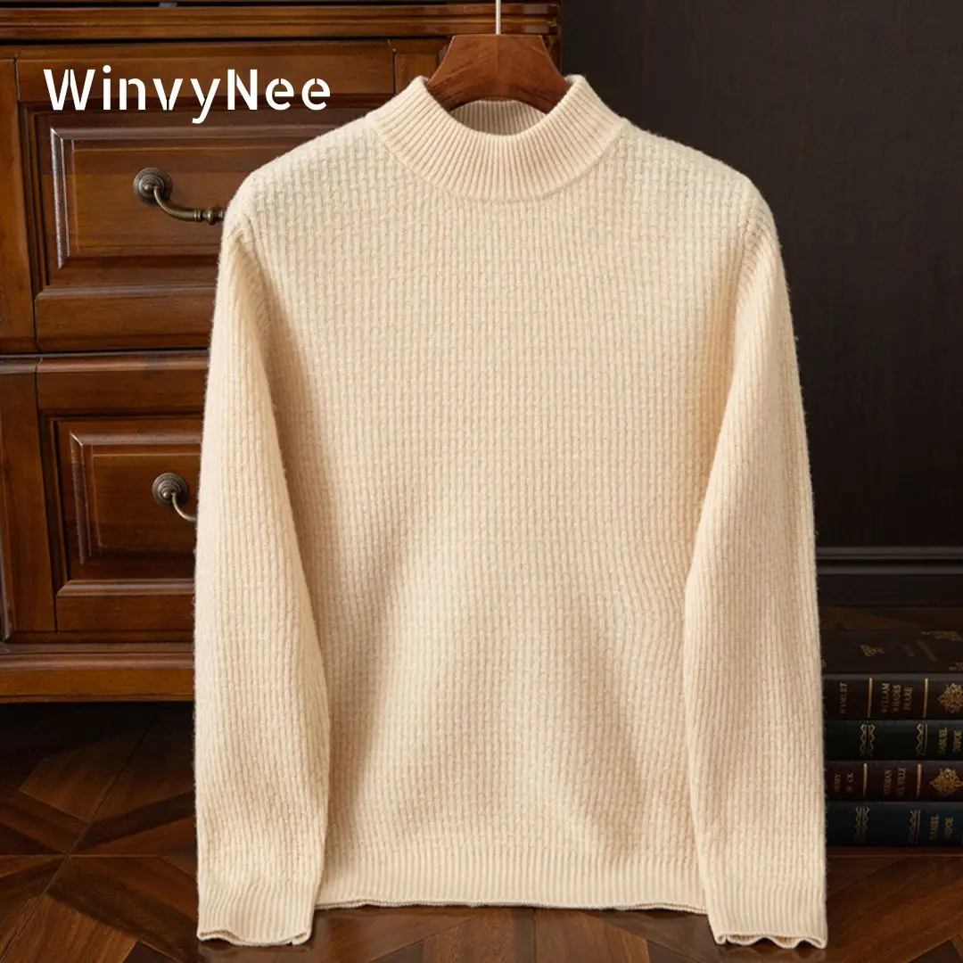 WinvyNee Man's Clothing 100% Tops Wool Warm Sweaters Winter Striped O Neck Blue Long Sleeve Knitwear Plus Size Pullover M1103048
WinvyNee Man's Clothing 100% Tops Wool Warm Sweaters Winter Striped O Neck Blue Long Sleeve Knitwear Plus Size Pullover M1103048