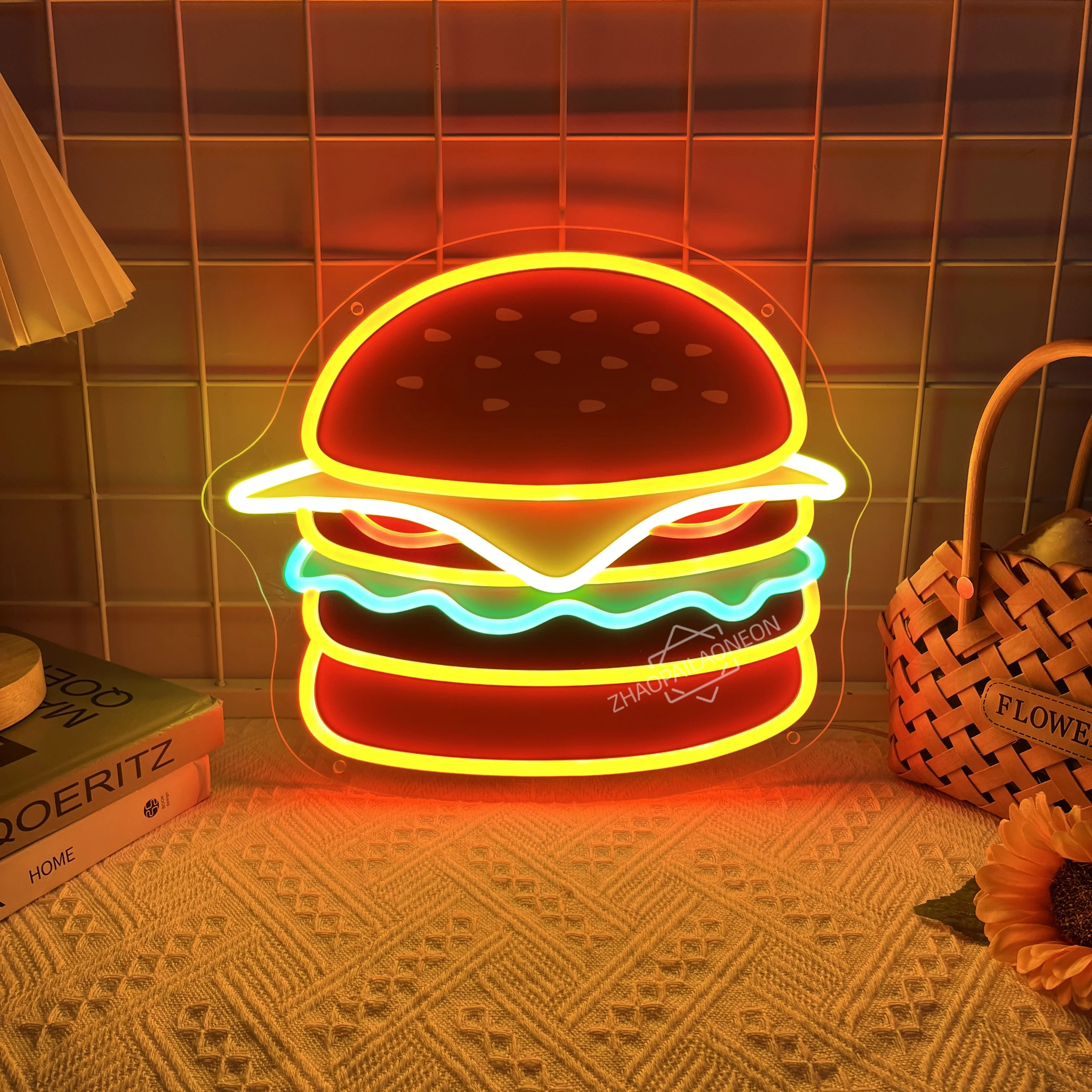 Hamburger Neon Sign Wall Decor Hamburg Light up Delicious Food Hamburg LED Lamp Business Fast Food Shop Restaurant Decoration
Hamburger Neon Sign Wall Decor Hamburg Light up Delicious Food Hamburg LED Lamp Business Fast Food Shop Restaurant Decoration
