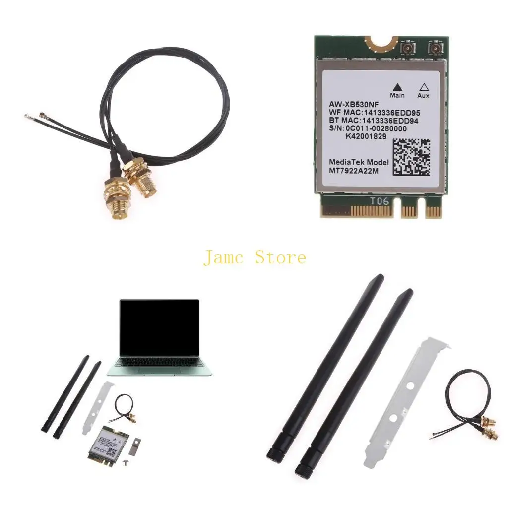 LX0B WiFi 6E RZ616 MT7922A22M Wi-Fi 6E 5374 Мбит/с Bluetooth-совместимая 5,2 беспроводная сетевая карта Wi-Fi
LX0B WiFi 6E RZ616 MT7922A22M Wi-Fi 6E 5374 Мбит/с Bluetooth-совместимая 5,2 беспроводная сетевая карта Wi-Fi