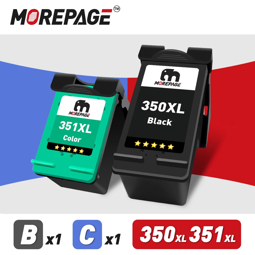 Morepage 350 351 XL Ink Cartridge Compatible For HP 350XL 351XL Photosmart C4524 C4540 C4550 C4570 C4572 C4573 C4575 Printers
Morepage 350 351 XL Ink Cartridge Compatible For HP 350XL 351XL Photosmart C4524 C4540 C4550 C4570 C4572 C4573 C4575 Printers