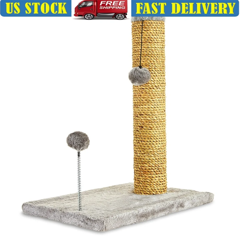 Seagrass Cat Scratch and Play Post with Dangle Toys Exercise and Entertainment Easy Assembly Portable Design 20 Inch
Seagrass Cat Scratch and Play Post with Dangle Toys Exercise and Entertainment Easy Assembly Portable Design 20 Inch