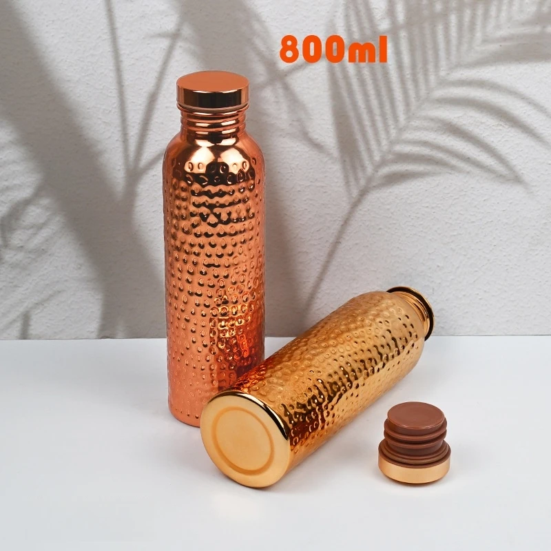 27oz Copper Water Bottle for Drinking Hammered Copper Travel Tumbler Insulated Stainless Steel Handcrafted Outdoor Water Cup
27oz Copper Water Bottle for Drinking Hammered Copper Travel Tumbler Insulated Stainless Steel Handcrafted Outdoor Water Cup