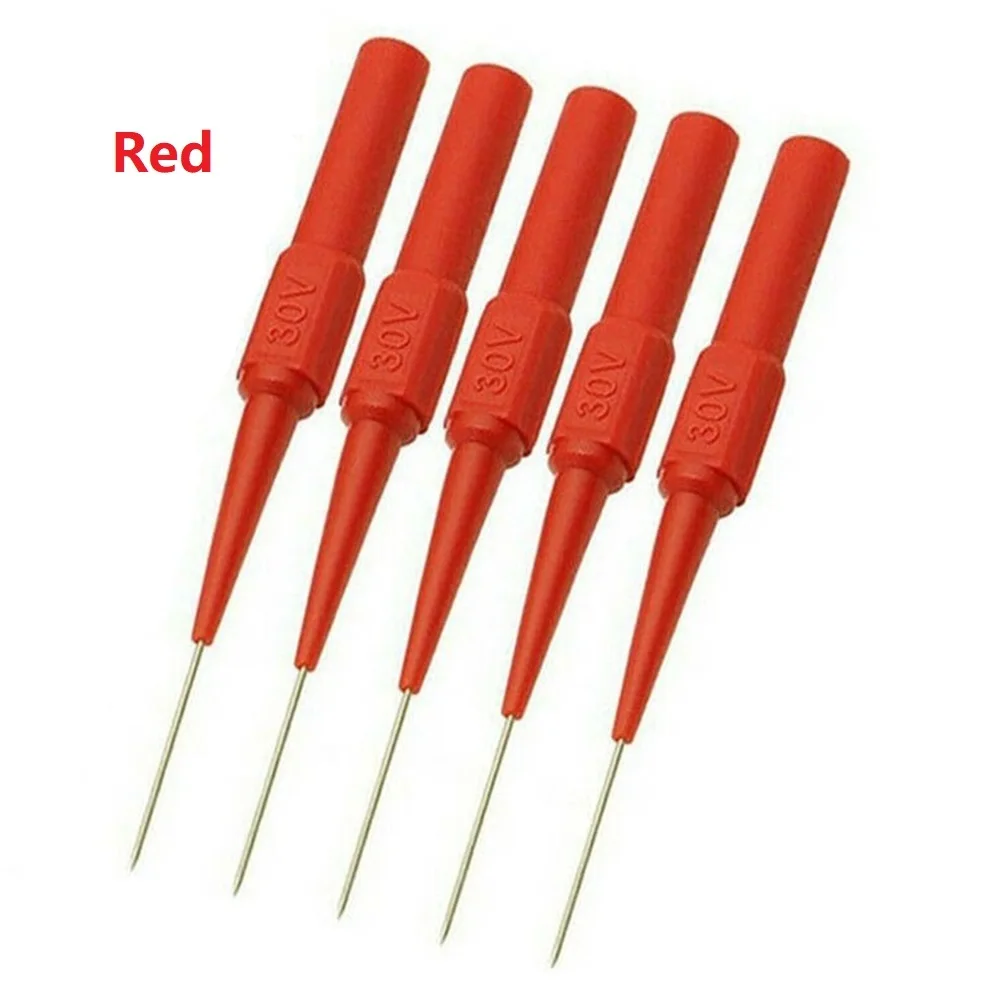 Practical Test Probes Piercing Needle Stainless Steel Needle 30V-60V 5pcs Multimeter Needle 20 X 0.7 Mm Plastic
Practical Test Probes Piercing Needle Stainless Steel Needle 30V-60V 5pcs Multimeter Needle 20 X 0.7 Mm Plastic