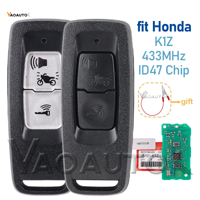 Автомобильный дистанционный брелок для Honda PCX160 FORZA NSS350 2021-2023 мотоцикл K1Z/K1Y ID47 чип FSK 433 МГц сменный смарт-аккумулятор
Автомобильный дистанционный брелок для Honda PCX160 FORZA NSS350 2021-2023 мотоцикл K1Z/K1Y ID47 чип FSK 433 МГц сменный смарт-аккумулятор