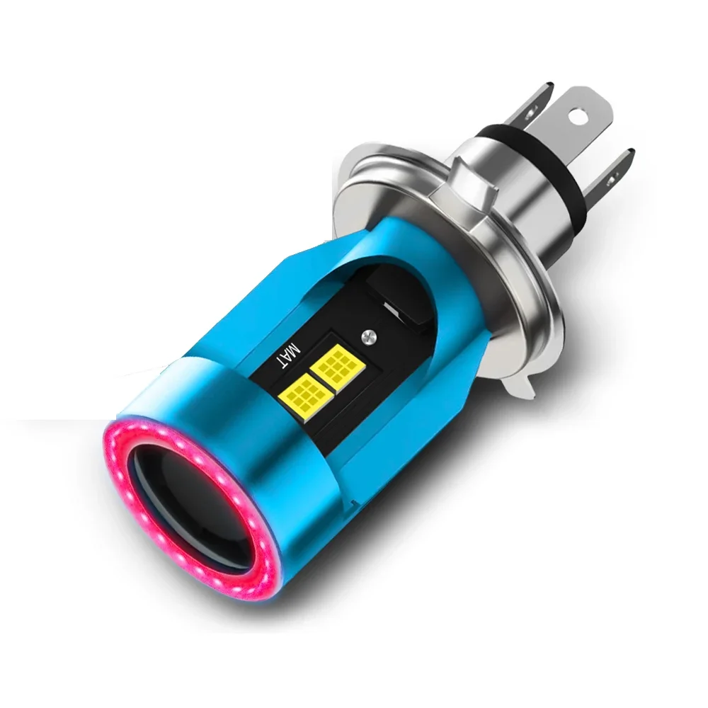 1pcs Angel Eye BA20d H4 LED Headlight Pink Blue Aperture High Low Beams Fog Lamp CSP H4 Led Car Headlamp Motorcycle Headlights
1pcs Angel Eye BA20d H4 LED Headlight Pink Blue Aperture High Low Beams Fog Lamp CSP H4 Led Car Headlamp Motorcycle Headlights