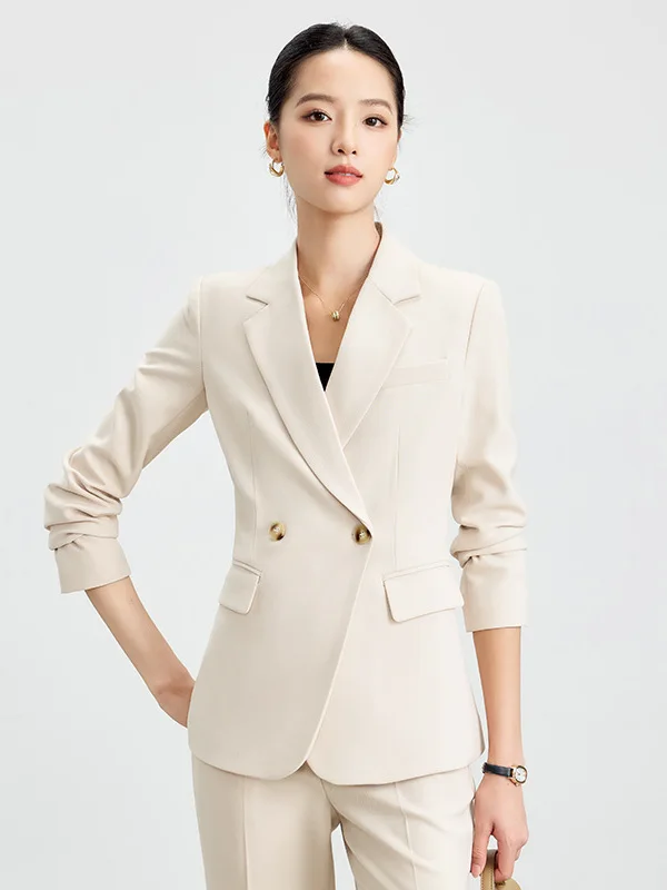 Business Commute Style Women's Long Sleeve Suit Set Professional Workwear Formal Elegant Pure Color Polyester Fiber
Business Commute Style Women's Long Sleeve Suit Set Professional Workwear Formal Elegant Pure Color Polyester Fiber