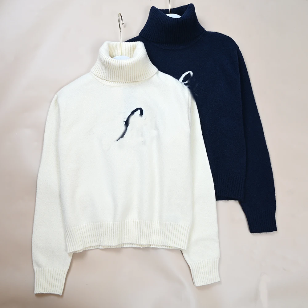 Casual High Neck Long Sleeve Knitted Sweater for Women Color Woven Autumn Winter New Style Loose Fit Comfortable Knitwear
Casual High Neck Long Sleeve Knitted Sweater for Women Color Woven Autumn Winter New Style Loose Fit Comfortable Knitwear