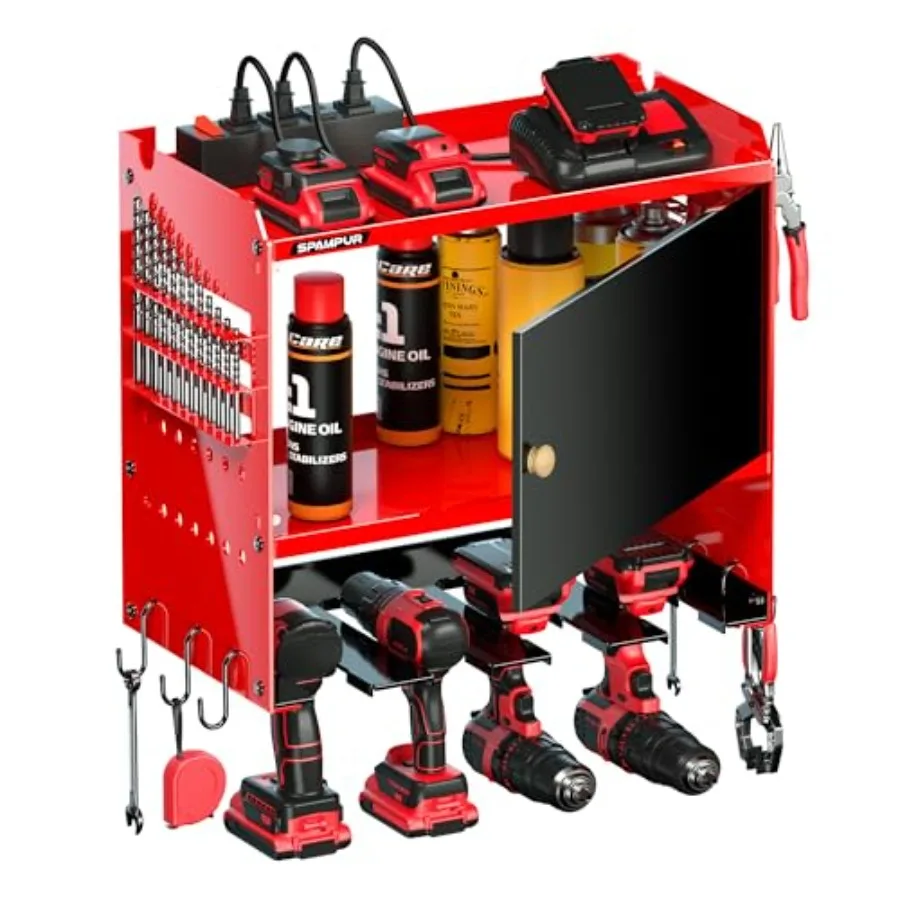 Power Tool Organizer Wall Mount with Charging StationGarage Metal Cabinet 15 Min Quick Assembly and Max 150lb load with 6 Outle
Power Tool Organizer Wall Mount with Charging StationGarage Metal Cabinet 15 Min Quick Assembly and Max 150lb load with 6 Outle
