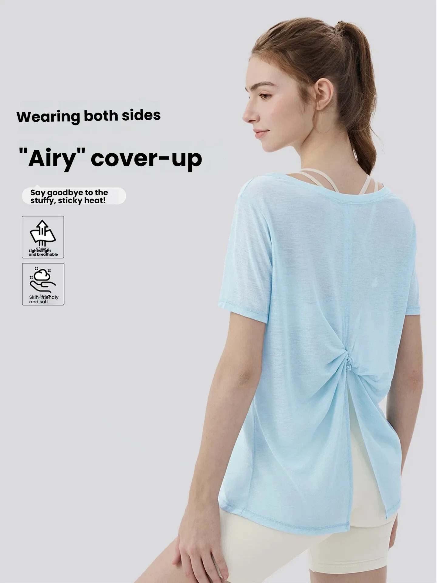 Women's Cover-Up Summer Spring 2-Way Off-Shoulder Yoga Short Sleeve Top Loose Fit Lightweight Breathable Pilates Workout Shirt
Women's Cover-Up Summer Spring 2-Way Off-Shoulder Yoga Short Sleeve Top Loose Fit Lightweight Breathable Pilates Workout Shirt