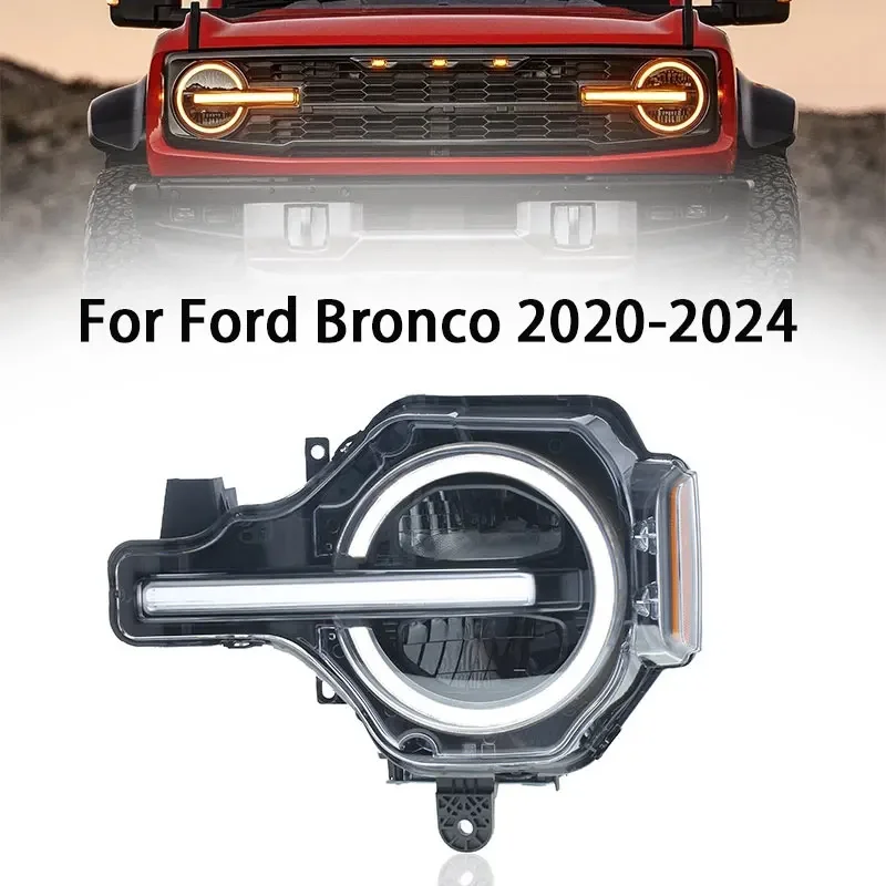 Автомобильные фары в сборе для Ford Bronco, светодиодные фары 2020-2023, DRL, указатель поворота, дальний свет, линза проектора, автомобильные аксессуары
Автомобильные фары в сборе для Ford Bronco, светодиодные фары 2020-2023, DRL, указатель поворота, дальний свет, линза проектора, автомобильные аксессуары