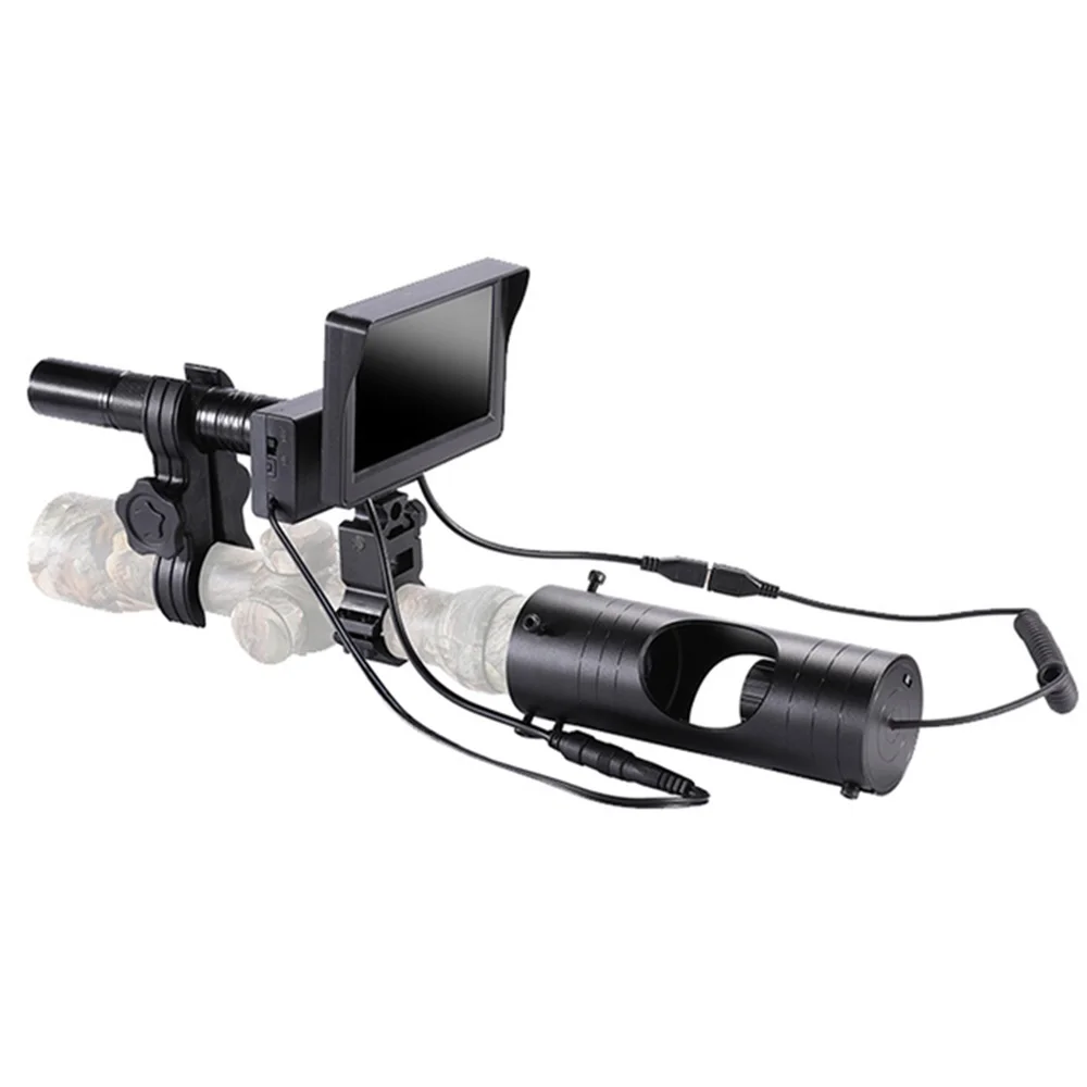 Professional Infrared Night Vision Sight Rifle Scope 4.3 Inch HD 1080P Monoculars Telescope Support 35mm~45mm Sight for Hunting
Professional Infrared Night Vision Sight Rifle Scope 4.3 Inch HD 1080P Monoculars Telescope Support 35mm~45mm Sight for Hunting