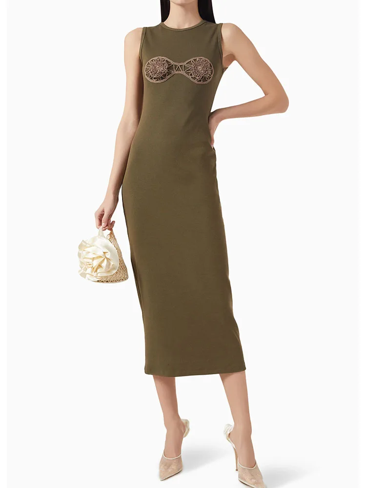 Woman clothing y2k Spring/Summer hand-stitched threaded dress Sleeveless knitted long dresses 2025 New style dresses for prom
Woman clothing y2k Spring/Summer hand-stitched threaded dress Sleeveless knitted long dresses 2025 New style dresses for prom