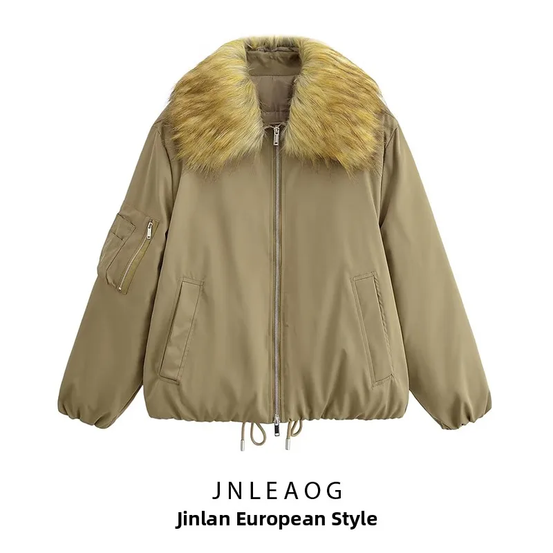 JNLEAOG Faionable Detachable Fur Collar Cotton Jaet Women's Autumn New Sle Long Sve Hooded Commute Regular Sve
JNLEAOG Faionable Detachable Fur Collar Cotton Jaet Women's Autumn New Sle Long Sve Hooded Commute Regular Sve