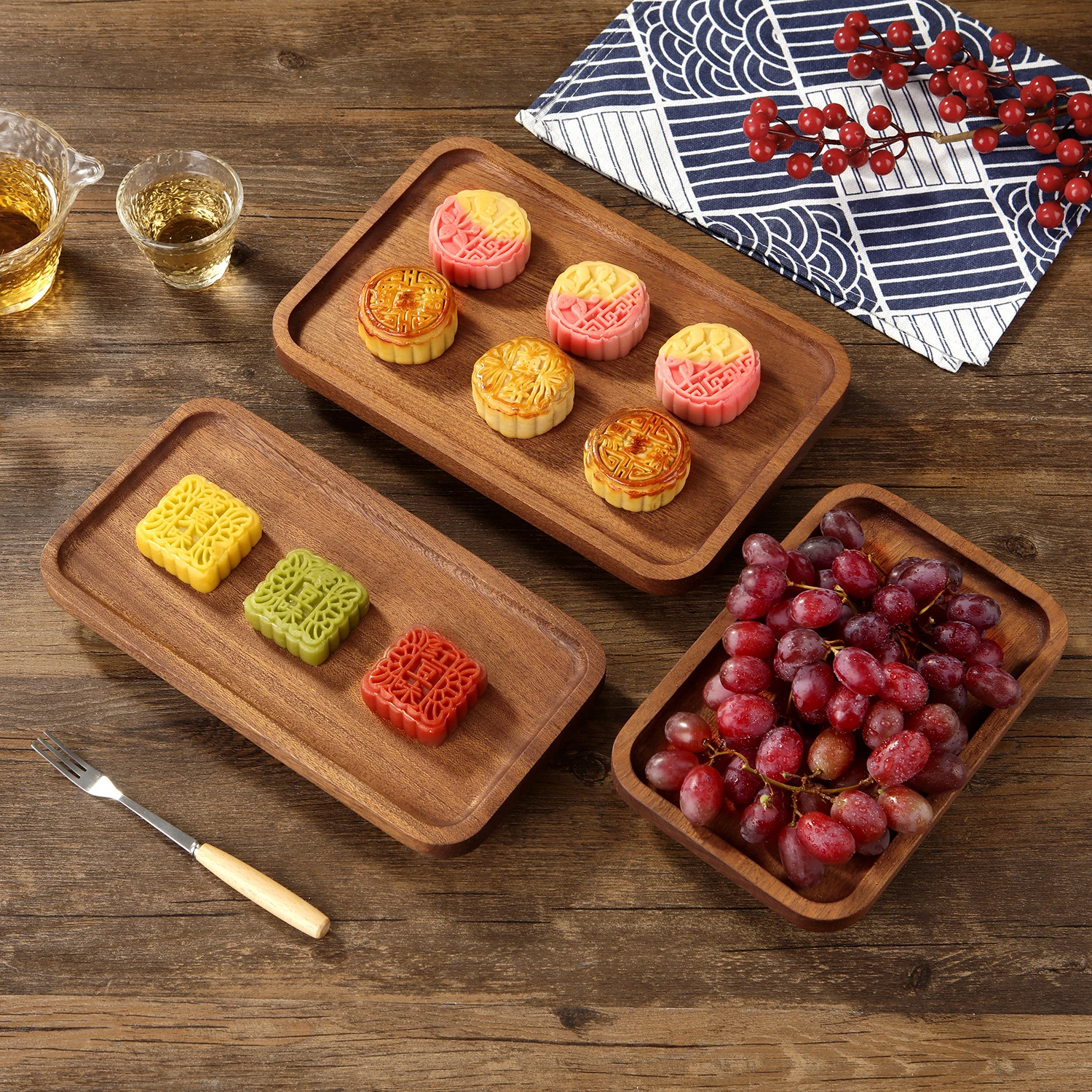 1PCS Tableware Solid Wood Rectangular Dessert Plate Japanese-style Wooden Tray Snack Plate Dried Fruit Plate Wooden Plate
1PCS Tableware Solid Wood Rectangular Dessert Plate Japanese-style Wooden Tray Snack Plate Dried Fruit Plate Wooden Plate