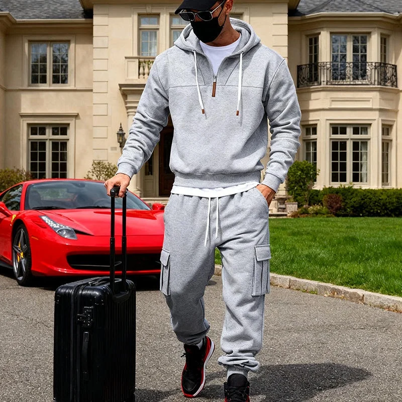 Heavyweight Winter Men's Loose Workwear Trendy Training Sport Hoodie Sweatpants Set Men's Long Sleeve Long Pants Other Fabric
Heavyweight Winter Men's Loose Workwear Trendy Training Sport Hoodie Sweatpants Set Men's Long Sleeve Long Pants Other Fabric
