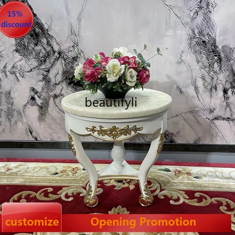 ss8350 French solid wood small coffee table, European living room sofa neoclassical marble veneer small round table
ss8350 French solid wood small coffee table, European living room sofa neoclassical marble veneer small round table