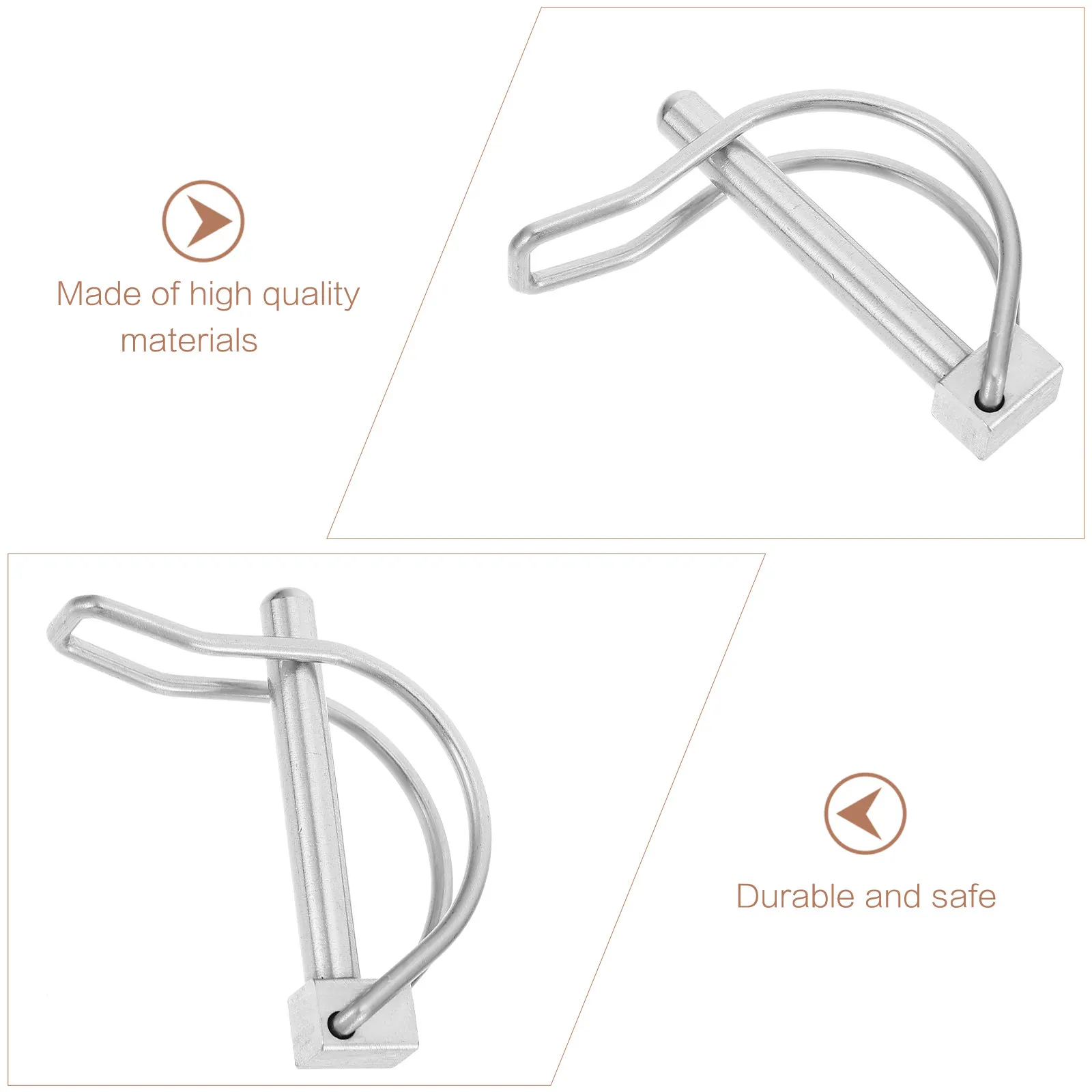 2Pcs Heavy Duty Safety Lock Pin Corrosion Resistant Coupler Pin for Trailer Hitch Shaft Locking in Farming Gardening
2Pcs Heavy Duty Safety Lock Pin Corrosion Resistant Coupler Pin for Trailer Hitch Shaft Locking in Farming Gardening