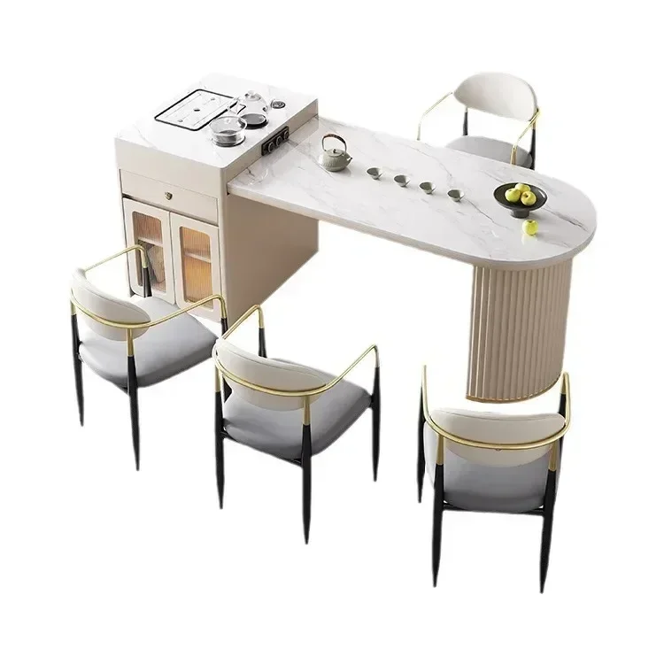 integrated dual-purpose retractable modern simple household small apartment tea table tea table chair
integrated dual-purpose retractable modern simple household small apartment tea table tea table chair